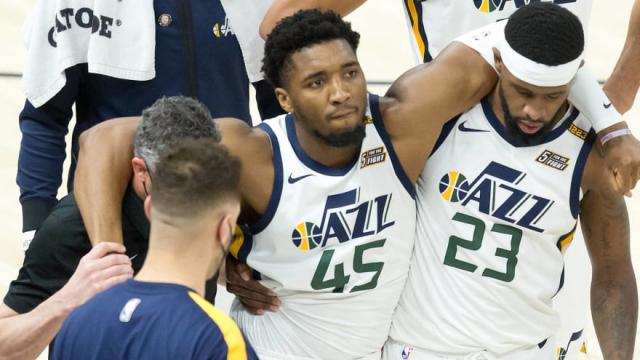 pp电子官网-米切尔因脚踝扭伤缺席 爵士进攻将承受考验